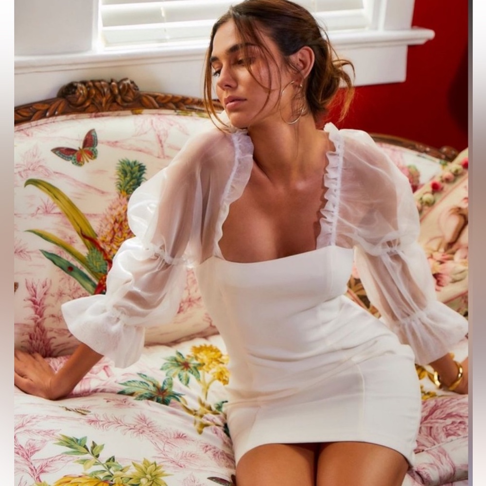 Amanda Uprichard White Tia Dress